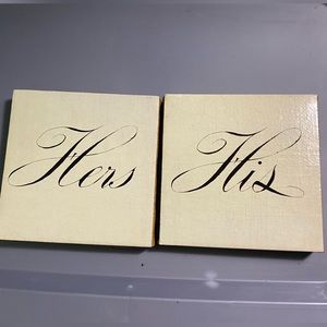 Z studio farmhouse his hers canvas decor